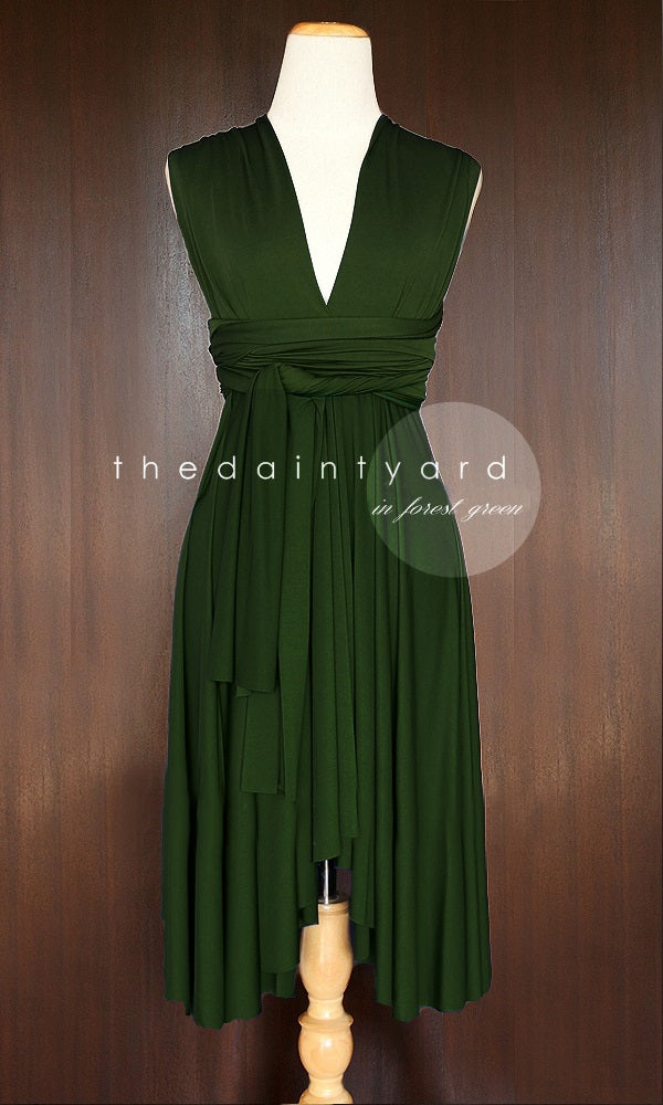 TDY Forest Green Short Infinity Dress TDY Forest Green Short Infinity Dress