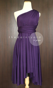 TDY Grape Short Infinity Dress