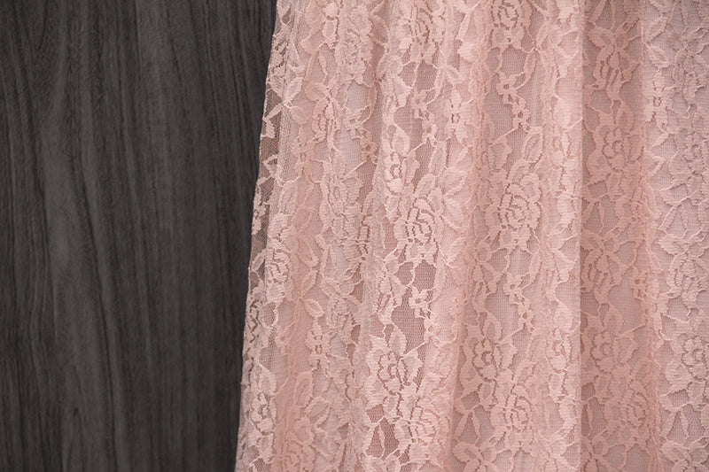 TDY Peach Maxi Infinity Lace Bridesmaid Dress  Thedaintyard