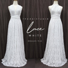 Load image into Gallery viewer, TDY White Maxi Infinity Lace Dress