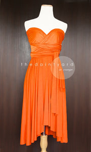 TDY Orange Short Infinity Dress
