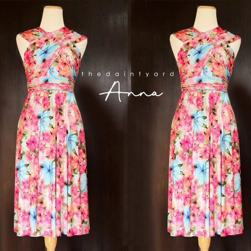TDY Anna Floral Short Infinity Dress