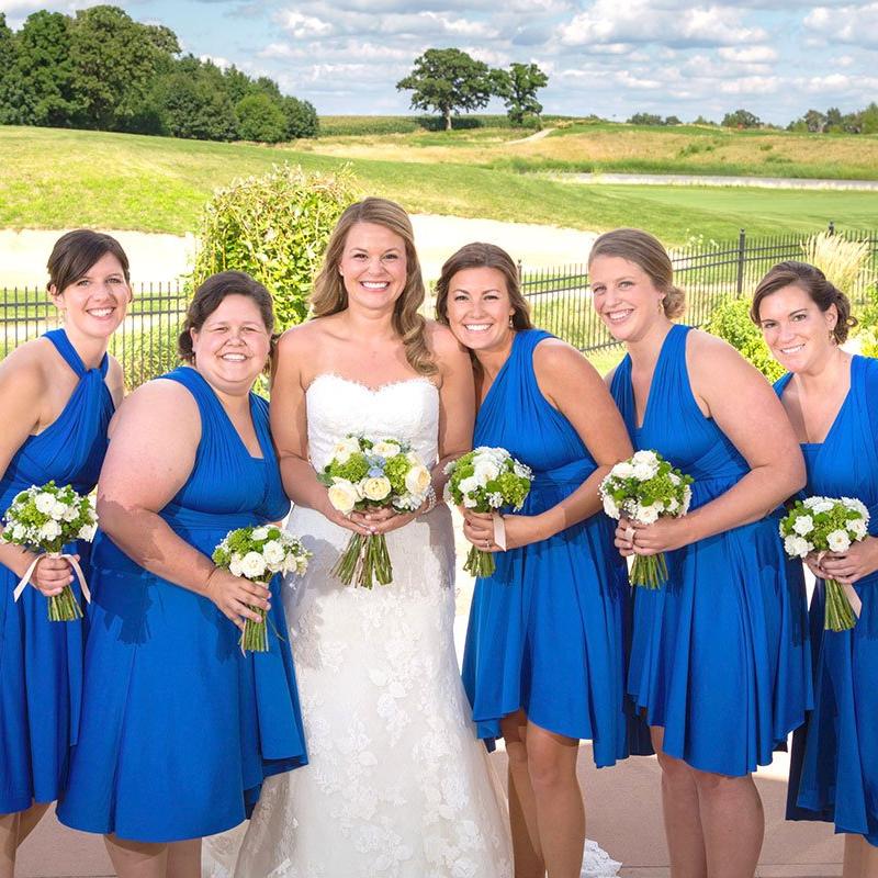 TDY Cobalt Blue Short Infinity Dress TDY Cobalt Blue Short Infinity Dress