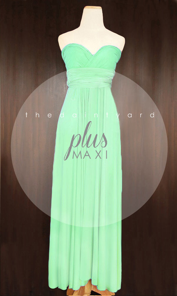 TDY Apple Green Maxi Infinity Bridesmaid Dress Thedaintyard TDY Apple Green Maxi Infinity Bridesmaid Dress Thedaintyard