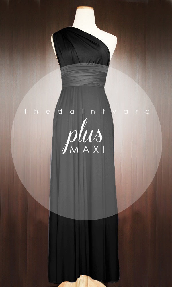 TDY Black Maxi Infinity Bridesmaid Dress Thedaintyard TDY Black Maxi Infinity Bridesmaid Dress Thedaintyard