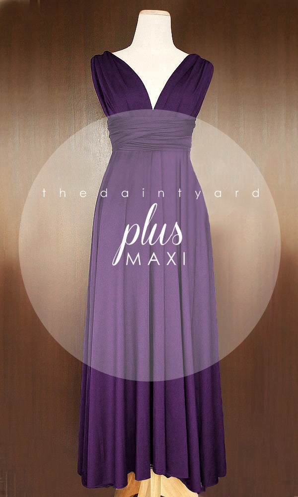purple infinity bridesmaid dress Purple Infinity Dress Bridesmaid Multiway Convertible Dress Made in US