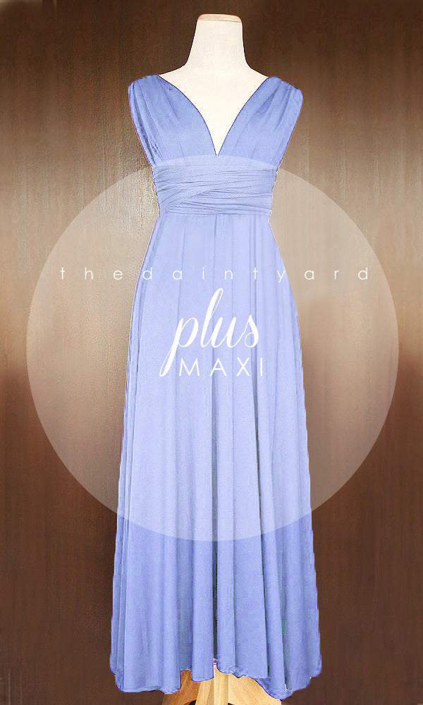 TDY Periwinkle Maxi Infinity Bridesmaid Dress Thedaintyard TDY Periwinkle Maxi Infinity Bridesmaid Dress Thedaintyard