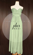 Load image into Gallery viewer, TDY Sage Green Maxi Infinity Dress