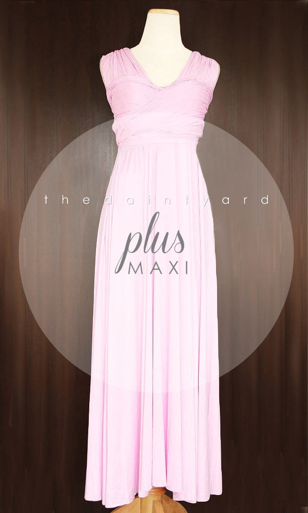 TDY Sweet Pink Maxi Infinity Bridesmaid Dress – Thedaintyard