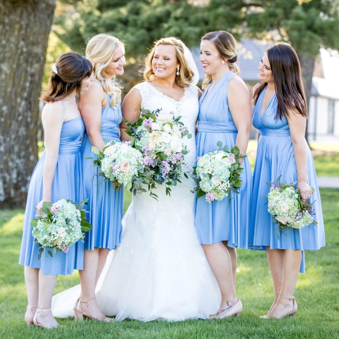 TDY Periwinkle Short Infinity Bridesmaid Dress – Thedaintyard