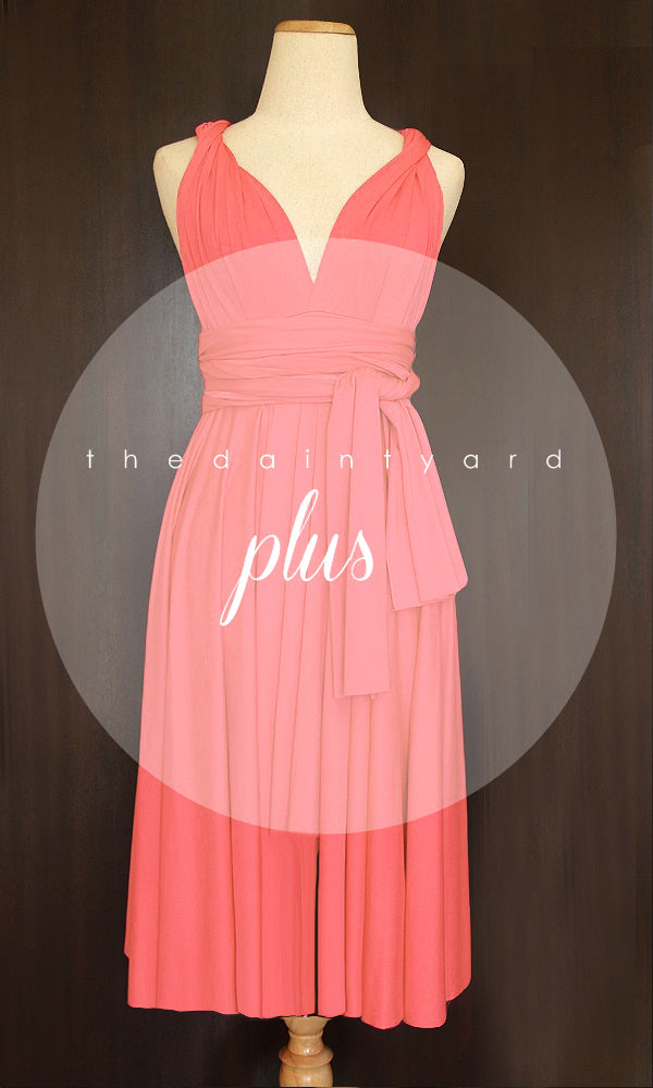 Coral pink infinity dress cheap