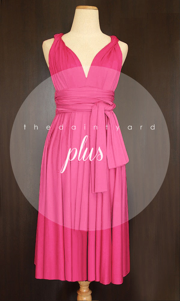 hot pink infinity dress Elegant Beautiful Infinity Convertible Maxi Long Dress Hot Pink