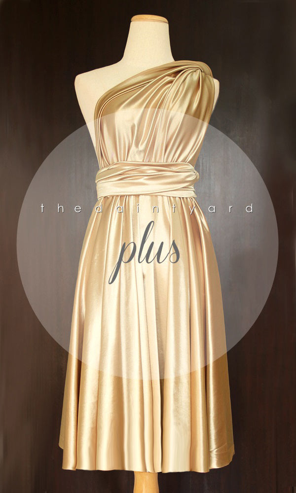 TDY Regular Gold Blue Short Infinity Bridesmaid Dress Thedaintyard TDY Regular Gold Blue Short Infinity Bridesmaid Dress Thedaintyard