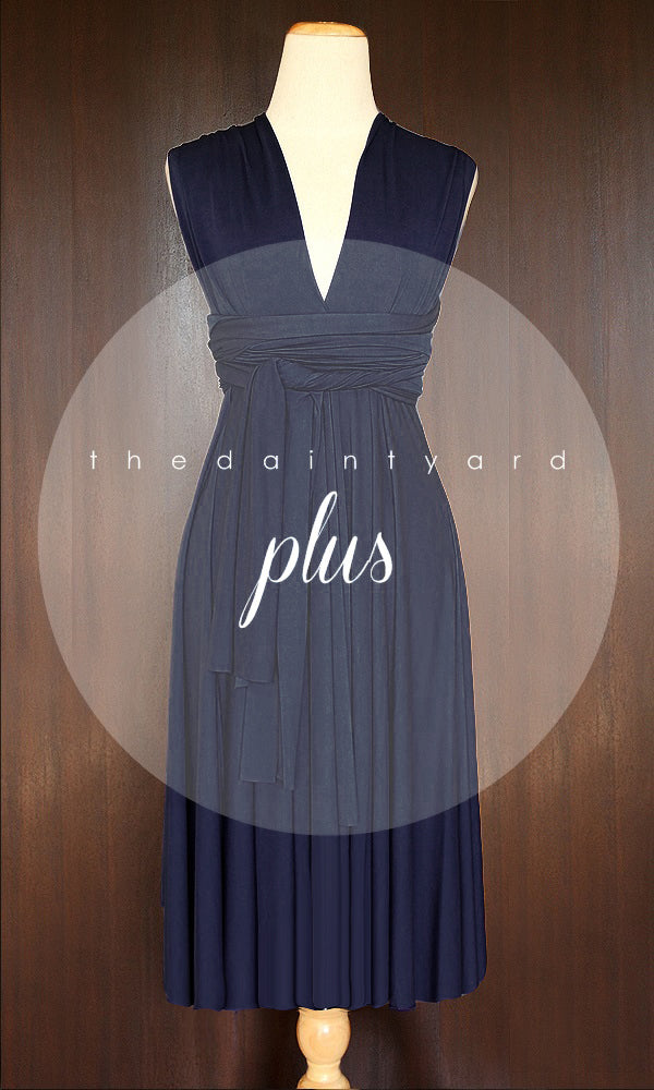 TDY Navy Short Infinity Bridesmaid Dress – Thedaintyard