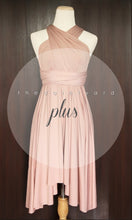 Load image into Gallery viewer, TDY Nude Pink Short Infinity Dress
