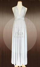 Load image into Gallery viewer, Sample Sale TDY Plus Silver Maxi Infinity Dress