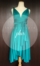 Load image into Gallery viewer, TDY Teal Green Short Infinity Dress