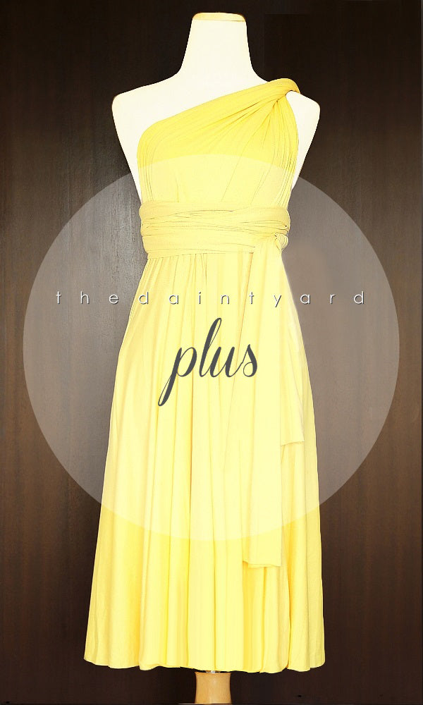 TDY Yellow Short Infinity Bridesmaid Dress – Thedaintyard
