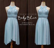Load image into Gallery viewer, TDY Baby Blue Short Infinity Dress