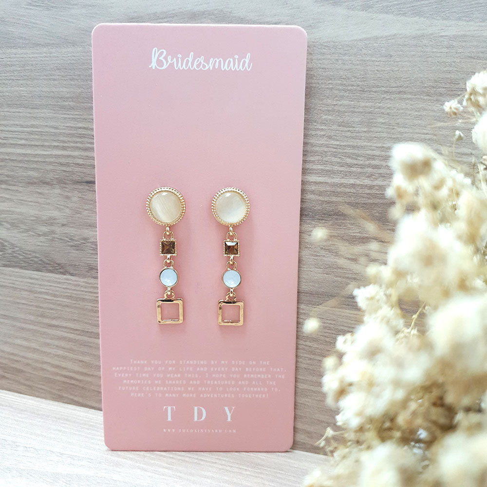TDY Bridesmaid Gift Ohara Earring