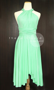 TDY Apple Green Short Infinity Dress