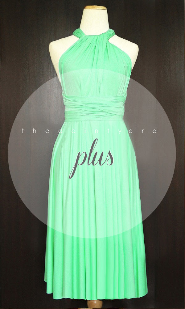 TDY Apple Green Short Infinity Bridesmaid Dress Thedaintyard TDY Apple Green Short Infinity Bridesmaid Dress Thedaintyard