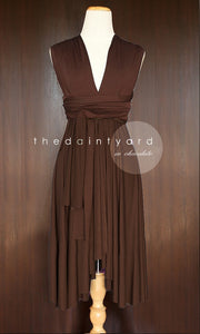 TDY Chocolate Short Infinity Dress