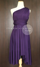 Load image into Gallery viewer, TDY Grape Short Infinity Dress