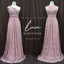 Load image into Gallery viewer, TDY Dusty Pink Maxi Infinity Lace Dress