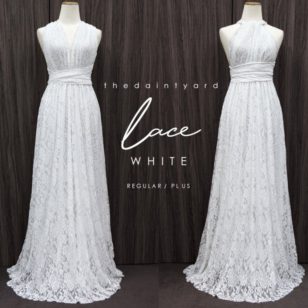 TDY White Maxi Infinity Lace Dress TDY White Maxi Infinity Lace Dress