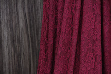 Load image into Gallery viewer, TDY Wine Red Maxi Infinity Lace Dress
