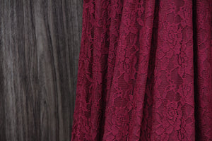 TDY Wine Red Maxi Infinity Lace Dress