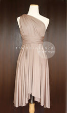 Load image into Gallery viewer, TDY Light Taupe Short Infinity Dress