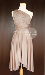 TDY Light Taupe Short Infinity Dress