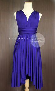 TDY Royal Blue Short Infinity Dress