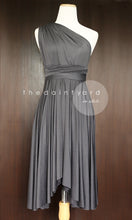 Load image into Gallery viewer, TDY Slate Grey Short Infinity Dress