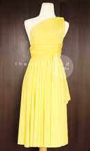Load image into Gallery viewer, TDY Yellow Short Infinity Dress