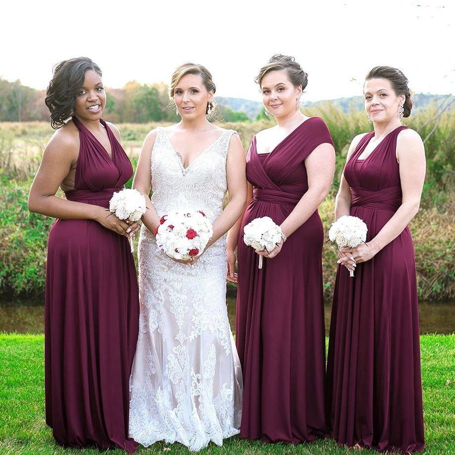 TDY Burgundy Maxi Infinity Dress TDY Burgundy Maxi Infinity Dress
