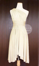 Load image into Gallery viewer, TDY Champagne Short Infinity Dress