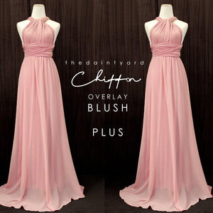 TDY Chiffon Overlay Skirt in Blush