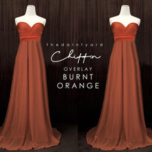 Load image into Gallery viewer, TDY Chiffon Overlay Skirt in Burnt Orange