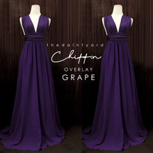 Load image into Gallery viewer, TDY Chiffon Overlay Skirt in Grape