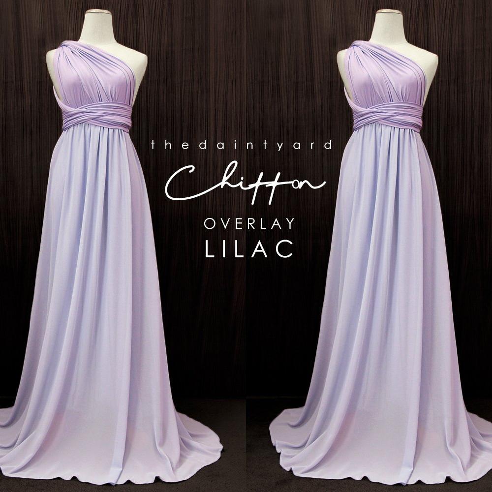 TDY Chiffon Overlay Skirt in Lilac
