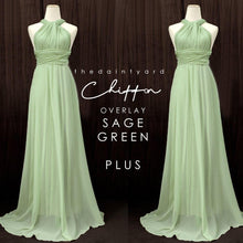 Load image into Gallery viewer, TDY Chiffon Overlay Skirt in Sage