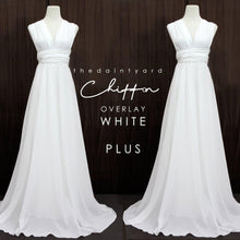 Load image into Gallery viewer, TDY Chiffon Overlay Skirt in White