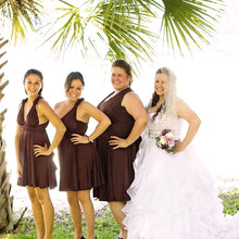 Load image into Gallery viewer, TDY Chocolate Short Infinity Dress