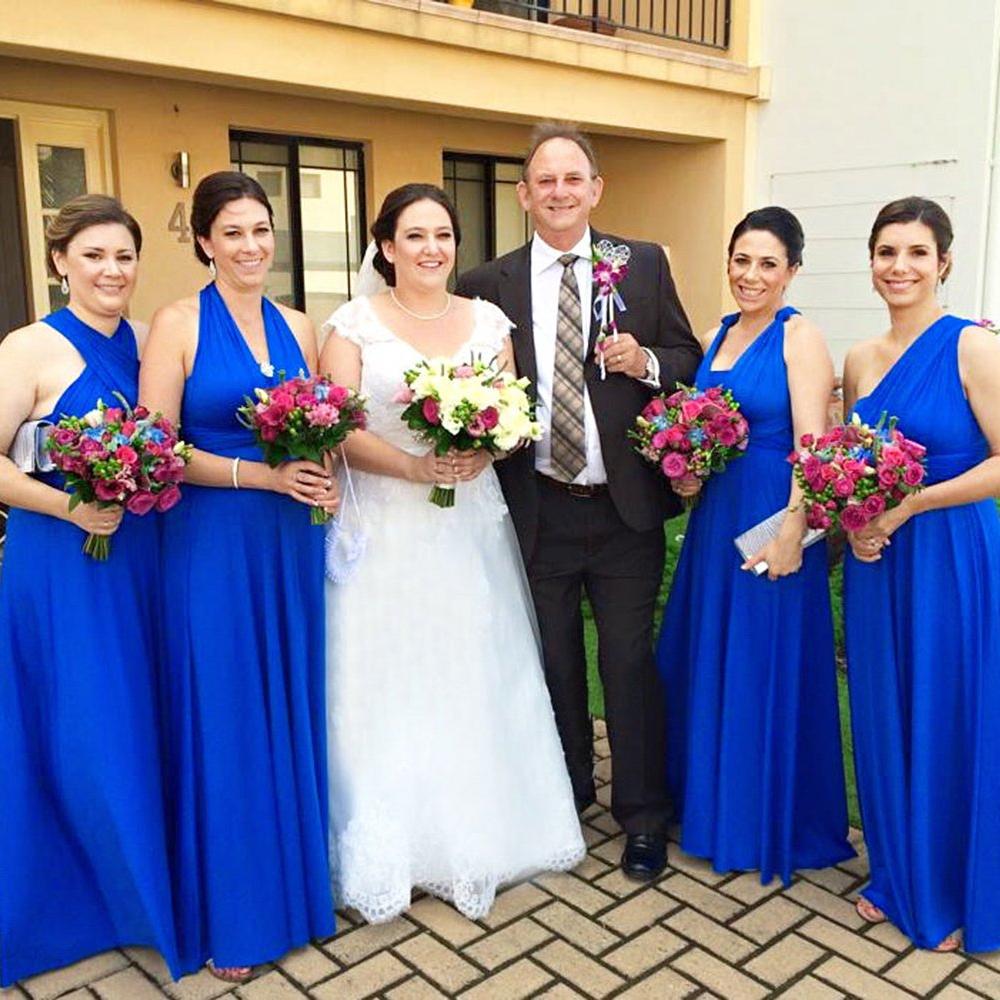 TDY Cobalt Blue Maxi Infinity Dress TDY Cobalt Blue Maxi Infinity Dress