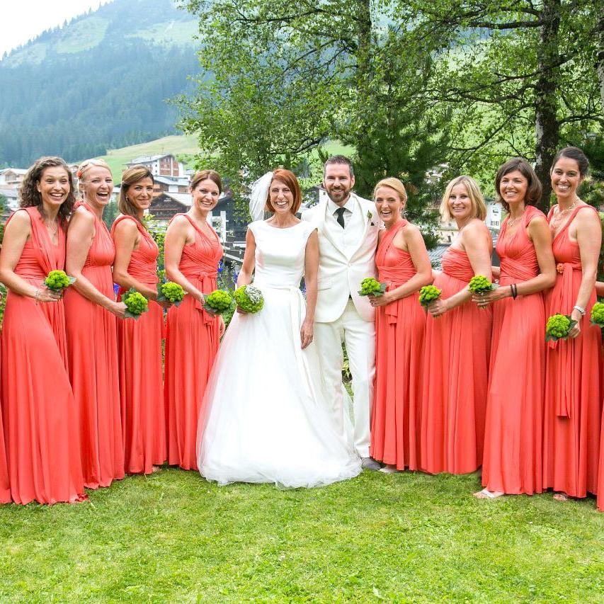 TDY Coral Maxi Infinity Bridesmaid Dress Thedaintyard TDY Coral Maxi Infinity Bridesmaid Dress Thedaintyard