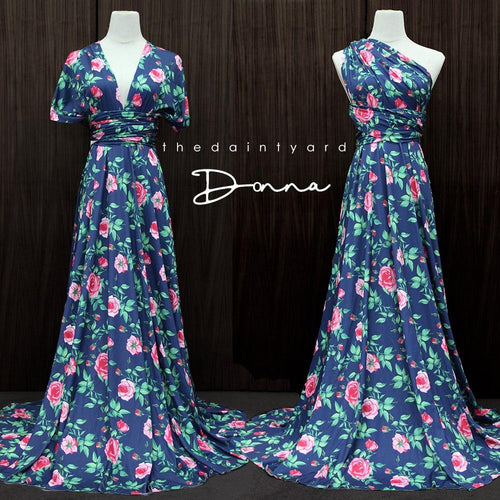 TDY Donna Floral Maxi Infinity Dress