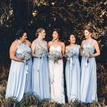 Load image into Gallery viewer, TDY Dusty Blue Maxi Infinity Dress